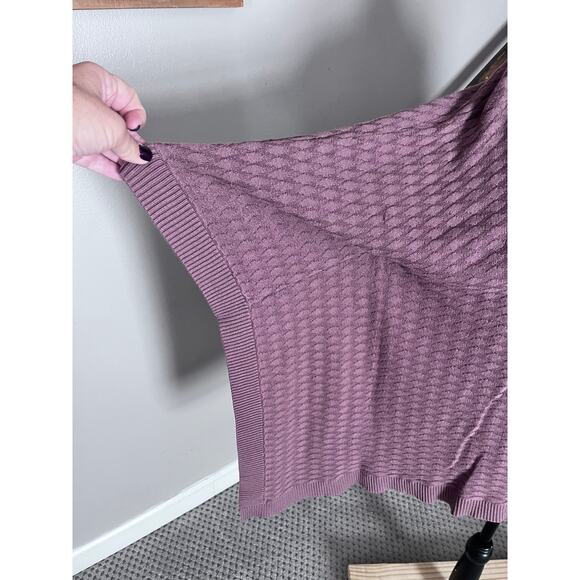 Lululemon Womens Divinity Poncho Sweater Shawl Wrap Spanish Oak One Size - Picture 5 of 5